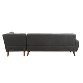 Essick II Black PU Sectional Sofa Model 53040 By ACME Furniture